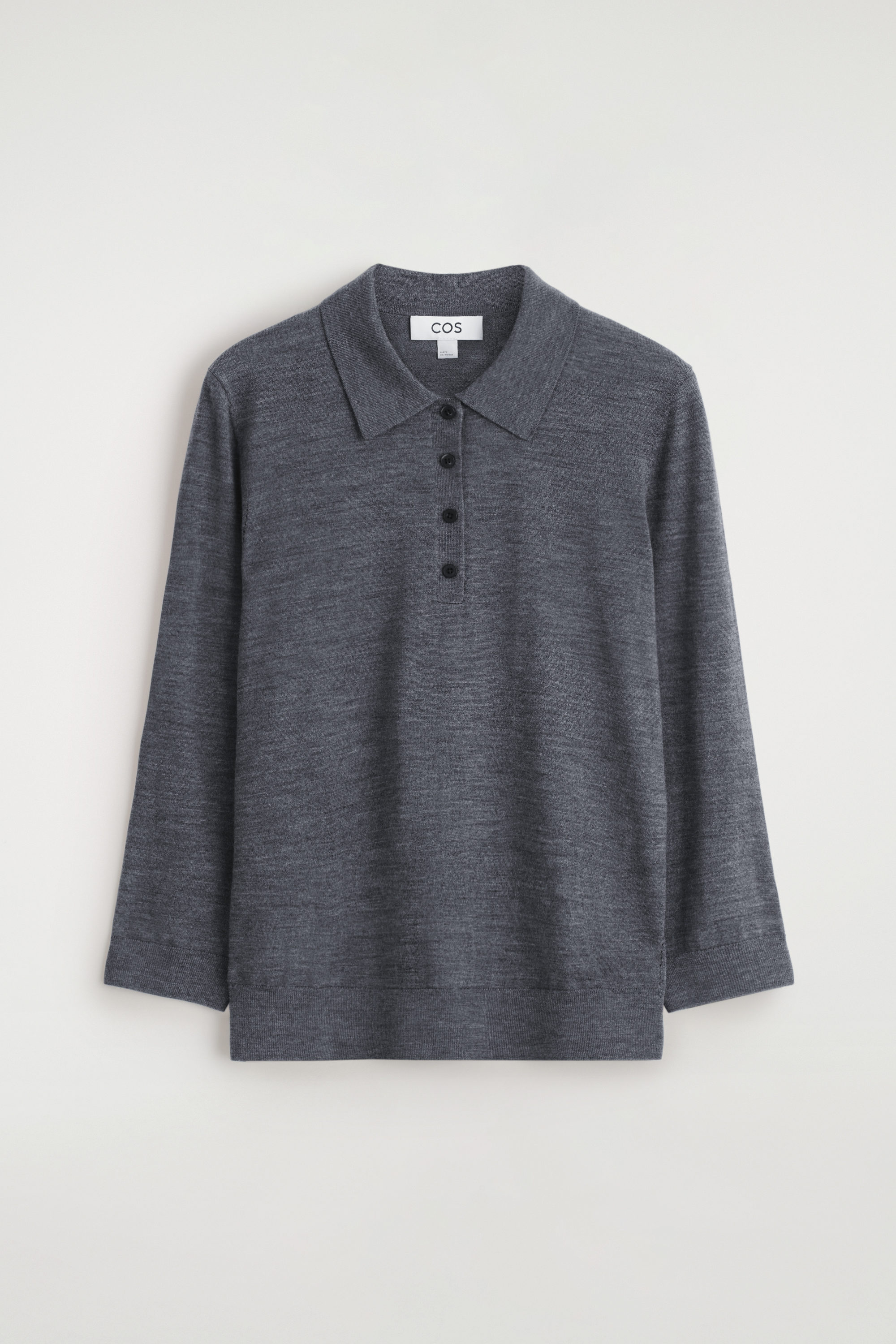 Merino Wool Polo Sweater
