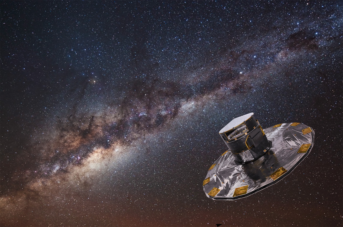 Artist Representation of the Gaia Spacecraft 