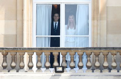 Jared Kushner and Ivanka Trump at Buckingham Palace