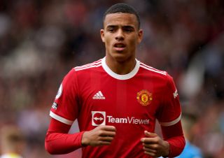 Manchester United’s Mason Greenwood during the Premier League match at Old Trafford, Manchester. Picture date: Saturday August 14, 2021