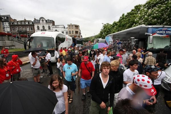 More huge crowds greeted the riders in Spa.