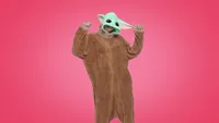 Star Wars The Mandalorian Baby Yoda union suit/onesie | $54.90&nbsp;$30.79