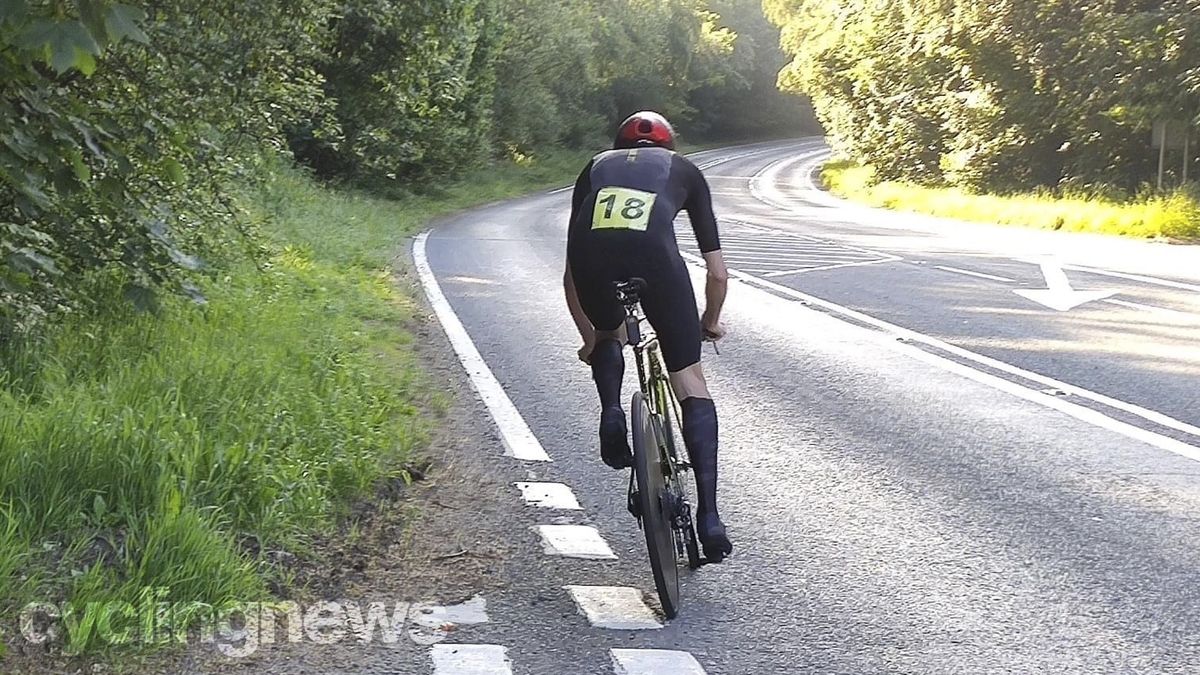 Le Col x McLaren Project Aero Speedsuit being tested at the FC 10-mile time trial