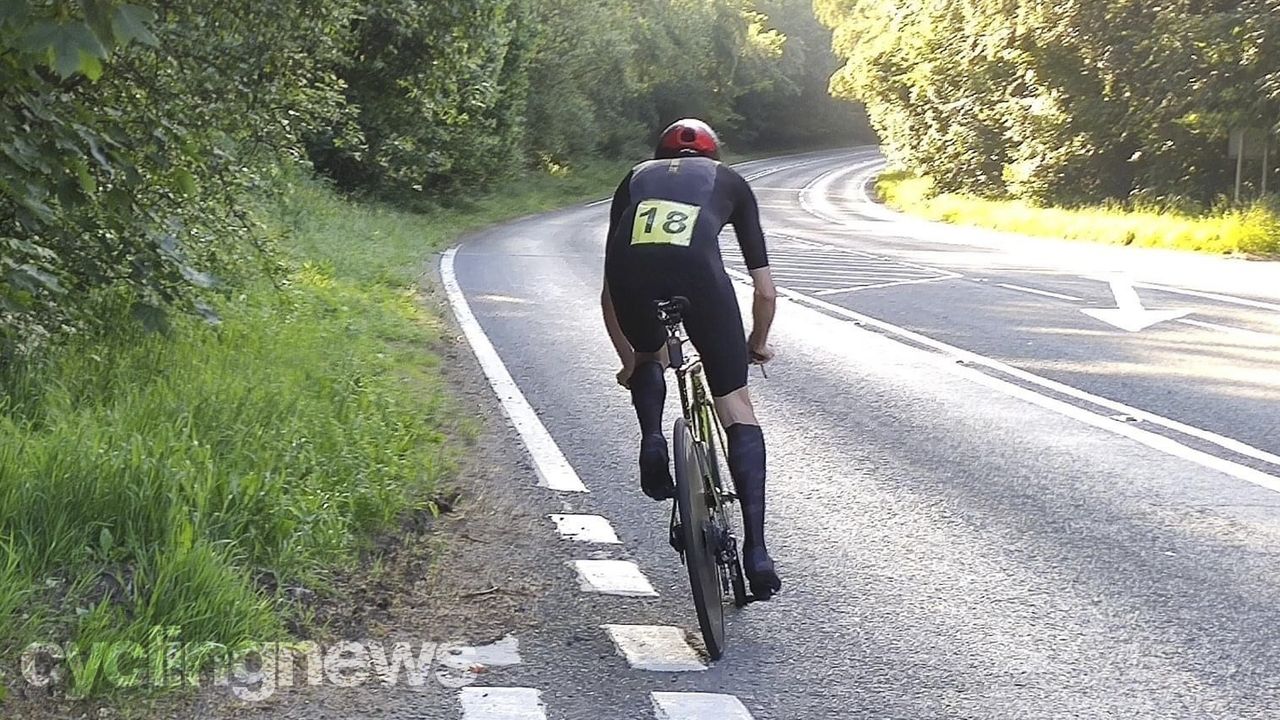 Le Col x McLaren Project Aero Speedsuit being tested at the FC 10-mile time trial