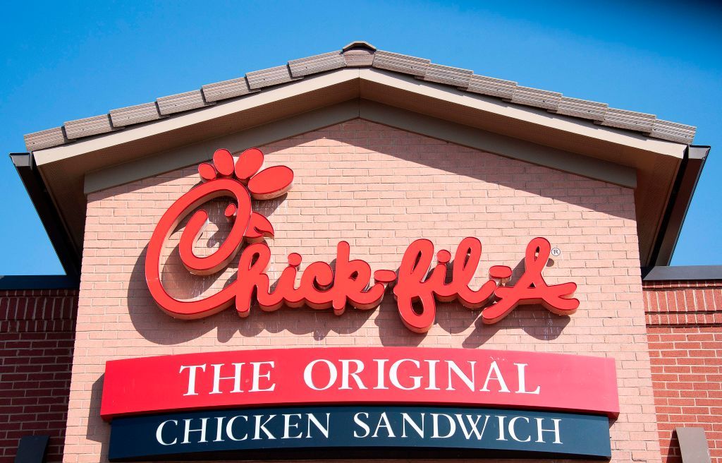 A Chick-fil-A restaurant.