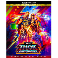Thor: Love and Thunder (4K Ultra HD + Blu-ray + Digital Code): $29.96 $14.96 at Walmart