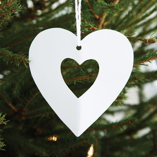 christmas cut out paper heart decoration