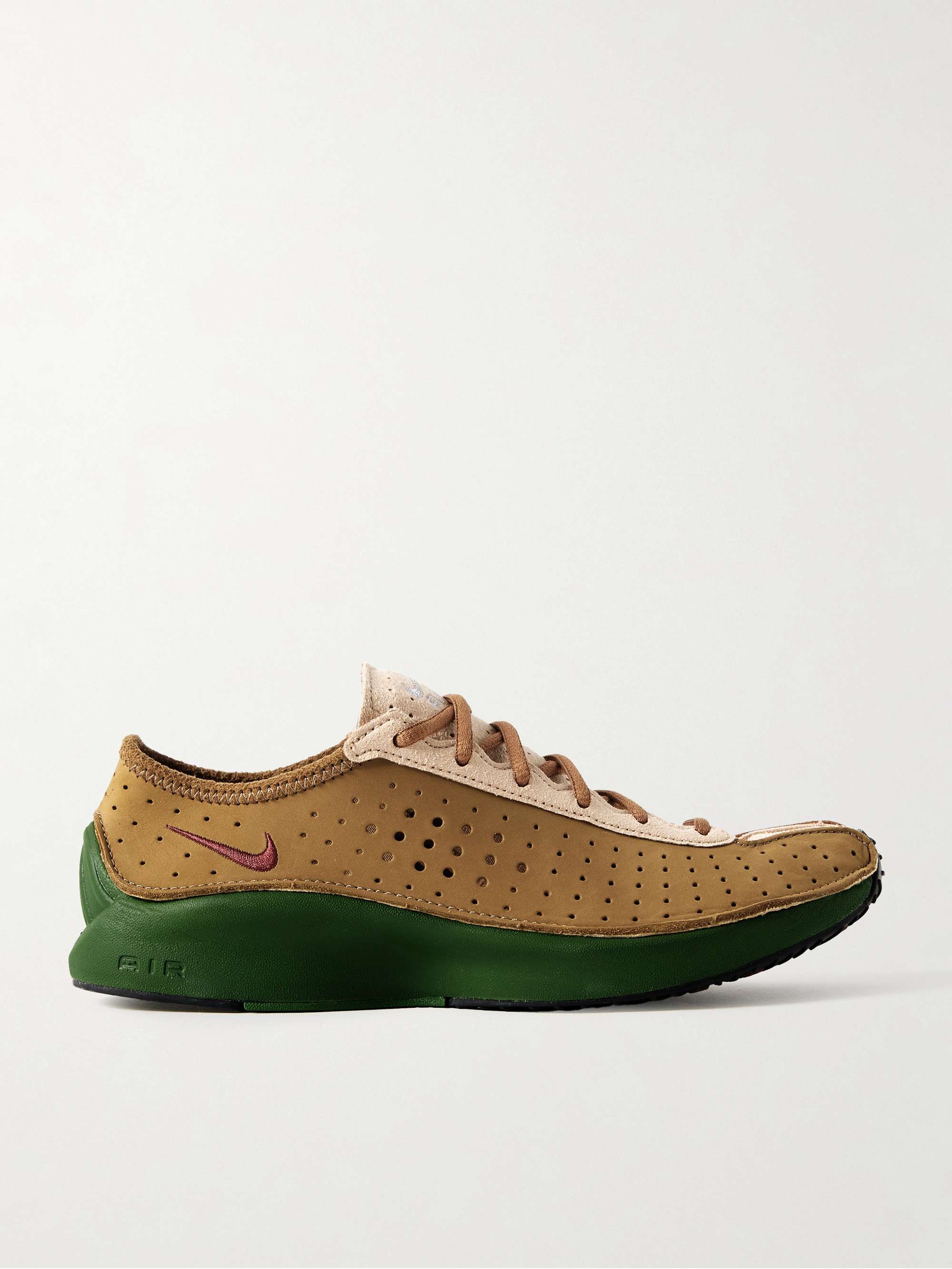 Air Superfly Perforated Nubuck and Suede Sneakers