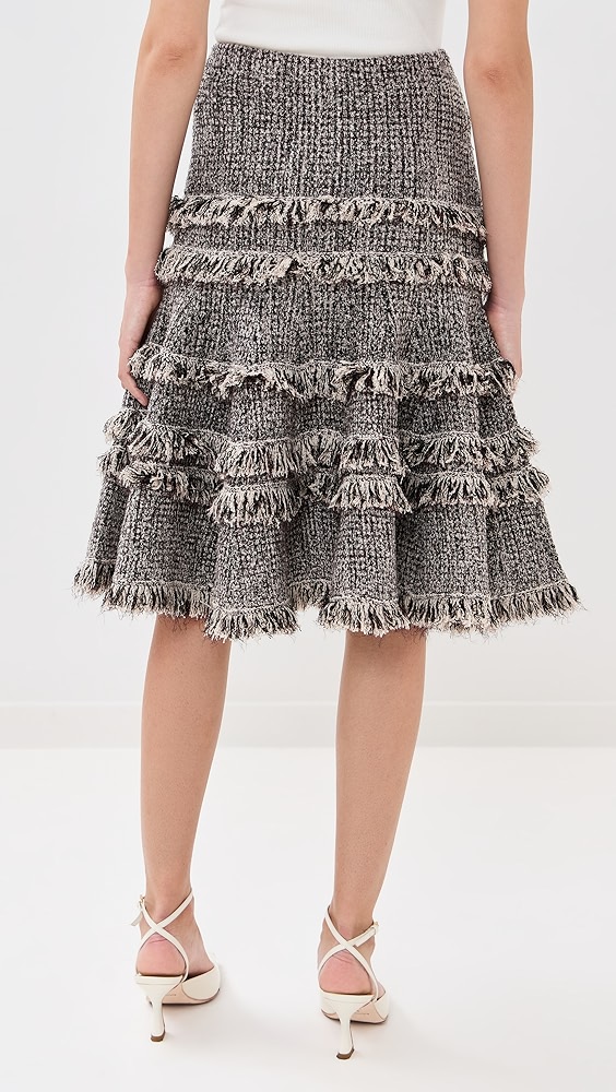 Ulla Johnson Andi Knit Tweed High Waist Skirt