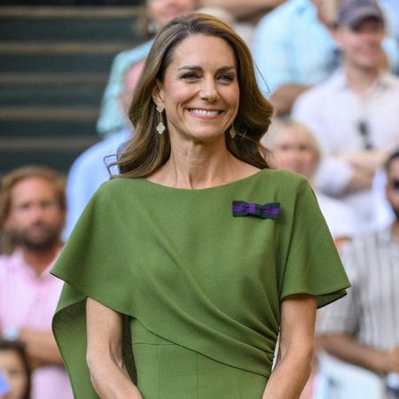 Princess Kate in a green dress at Wimbledon
