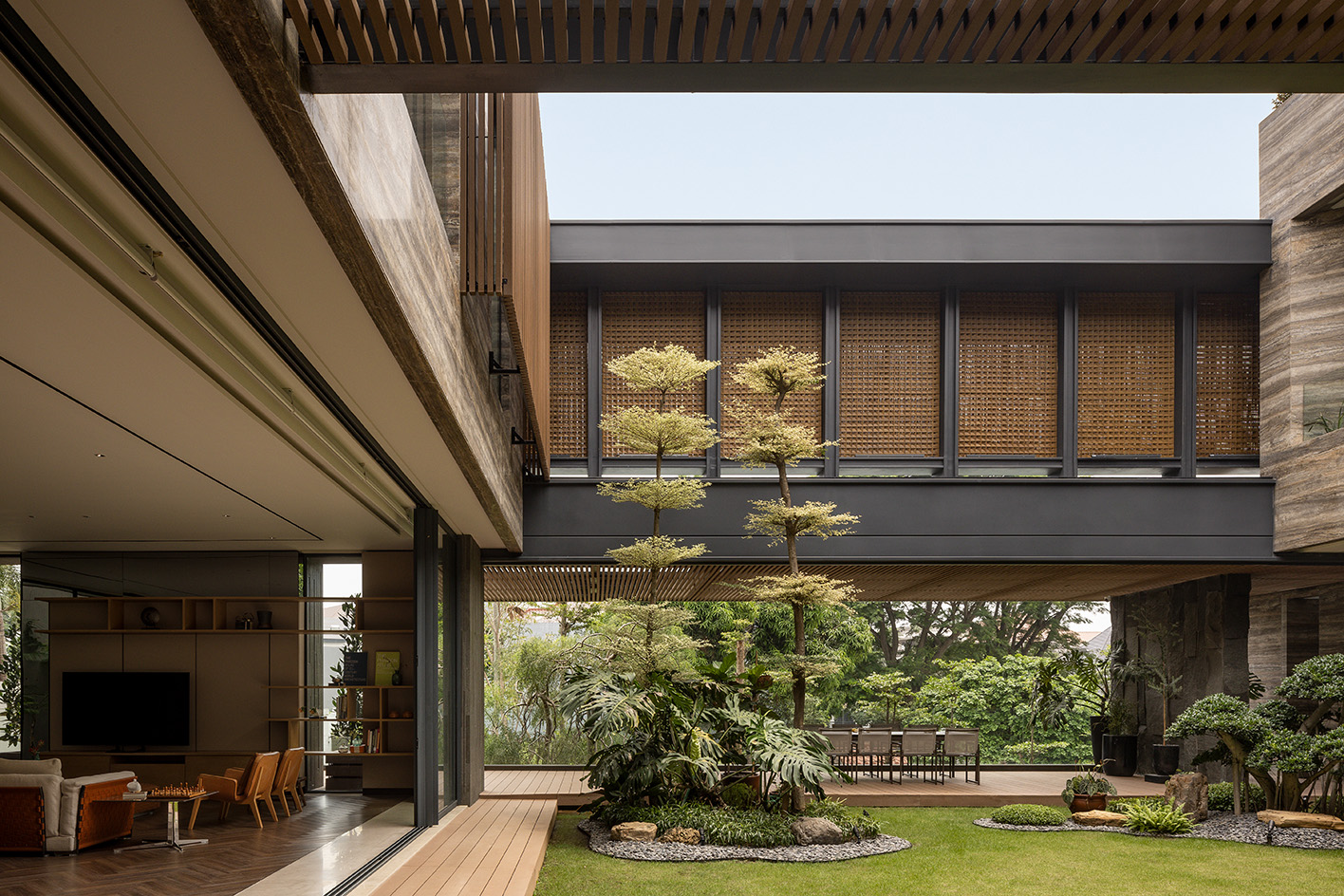 view of tropical Indonesian home SE House