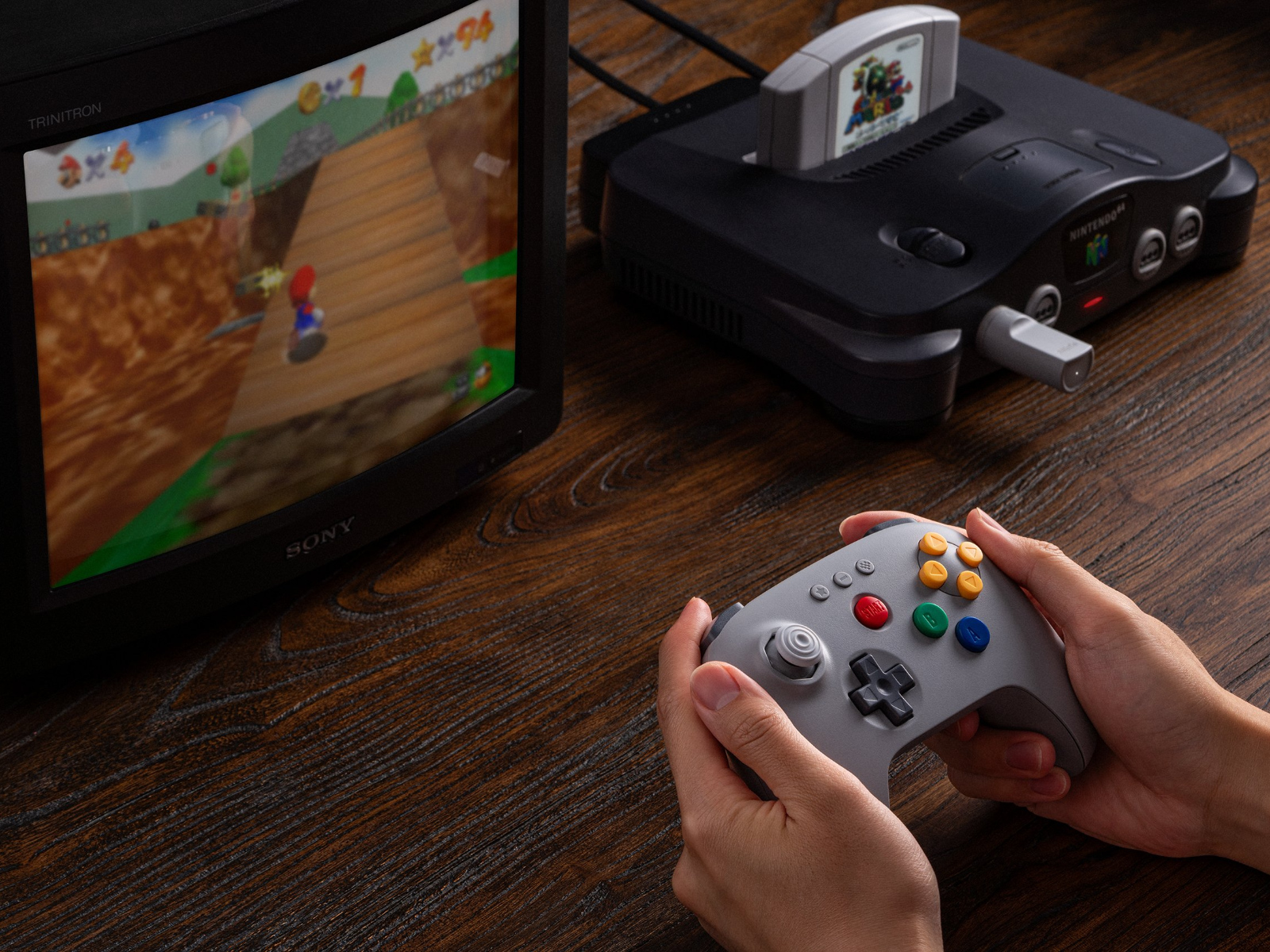8BitDo 64 wireless controller (with 2.4 GHz adapter)
