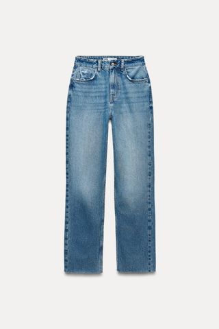 Z1975 Denim Straight Cut Jeans With a High Waist