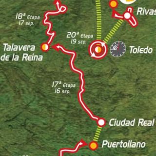 2009 Vuelta a España stage 17 map