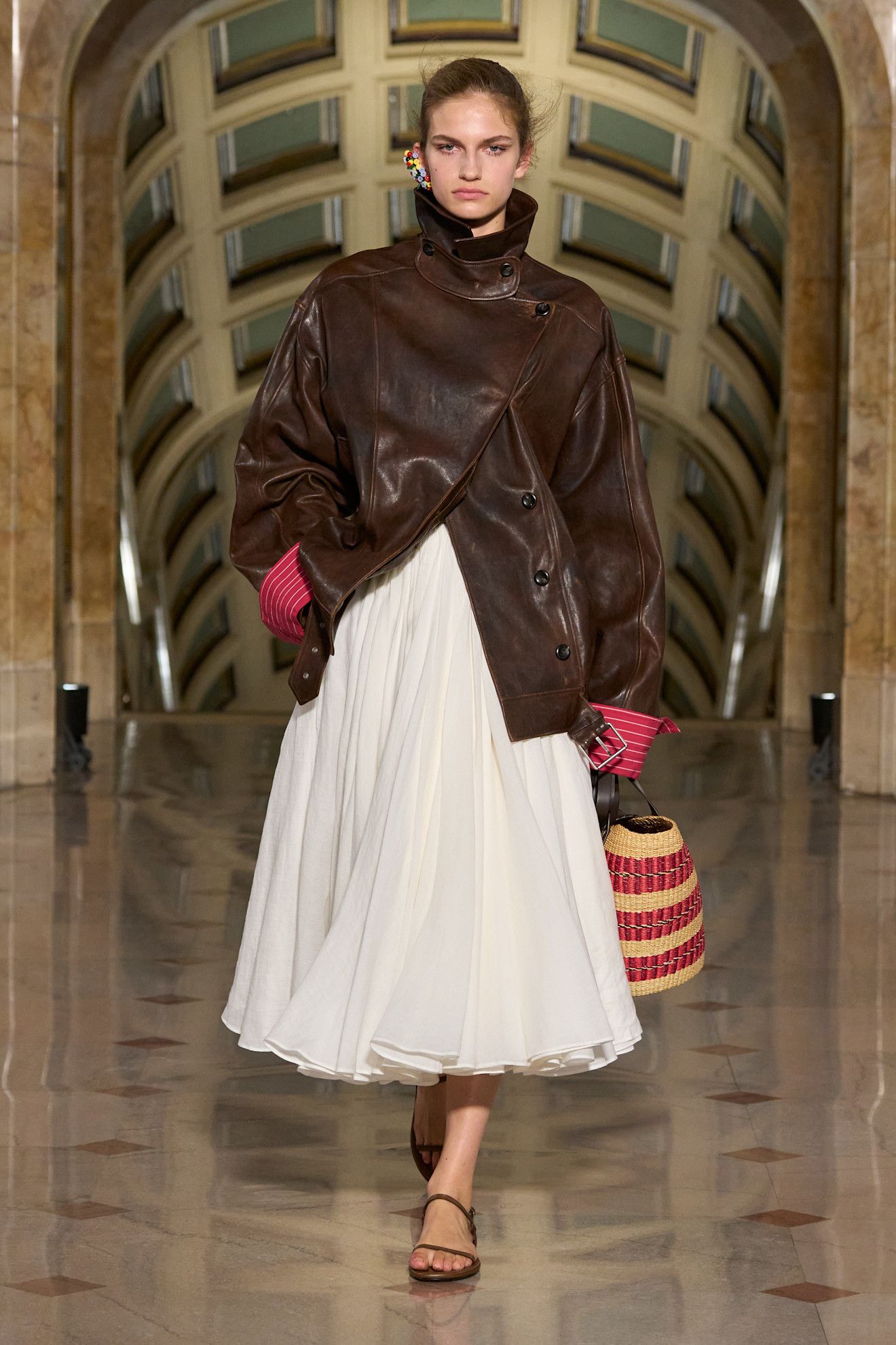 Altuzarra models wearing coats on the 2027 runway
