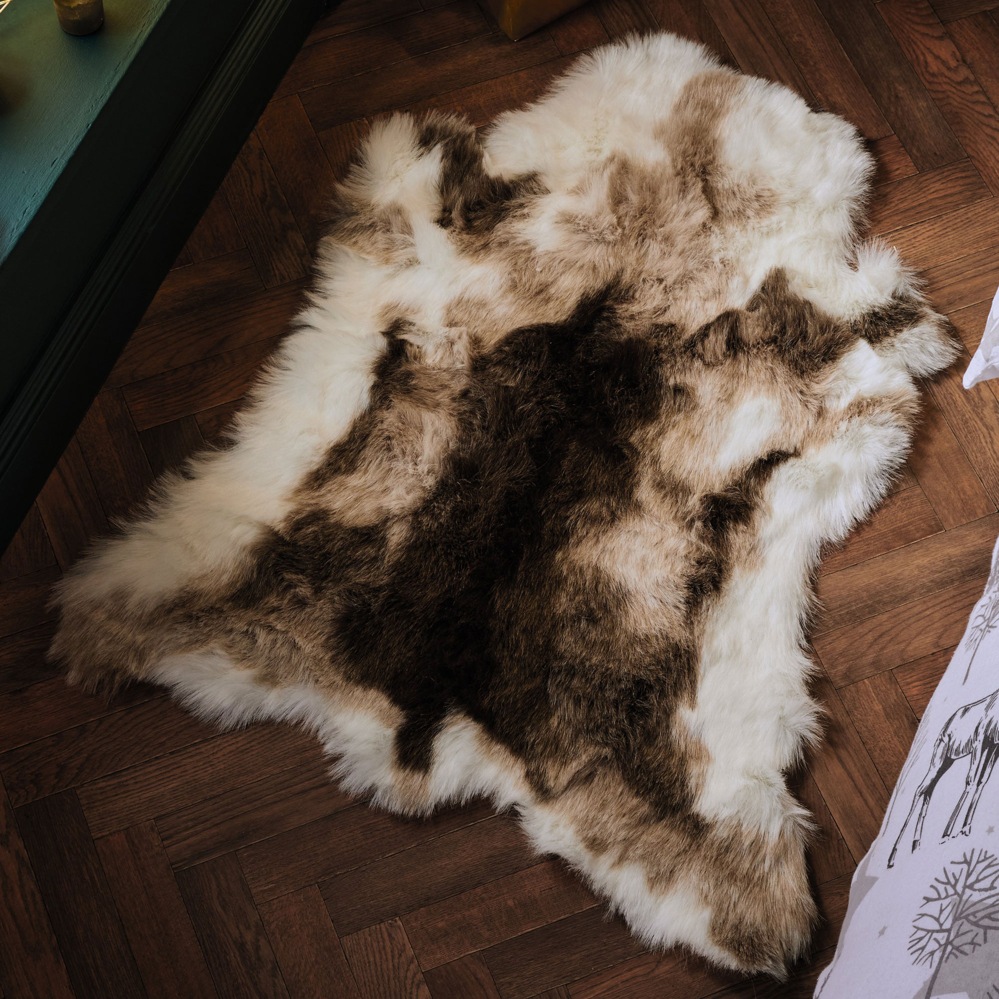 Aldi is selling a faux reindeer rug for cosying up at Christmas Ideal