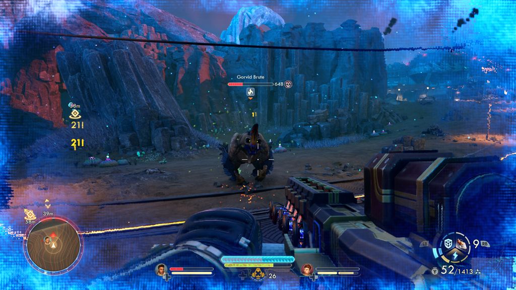 A combat encounter in The Outer Worlds 2