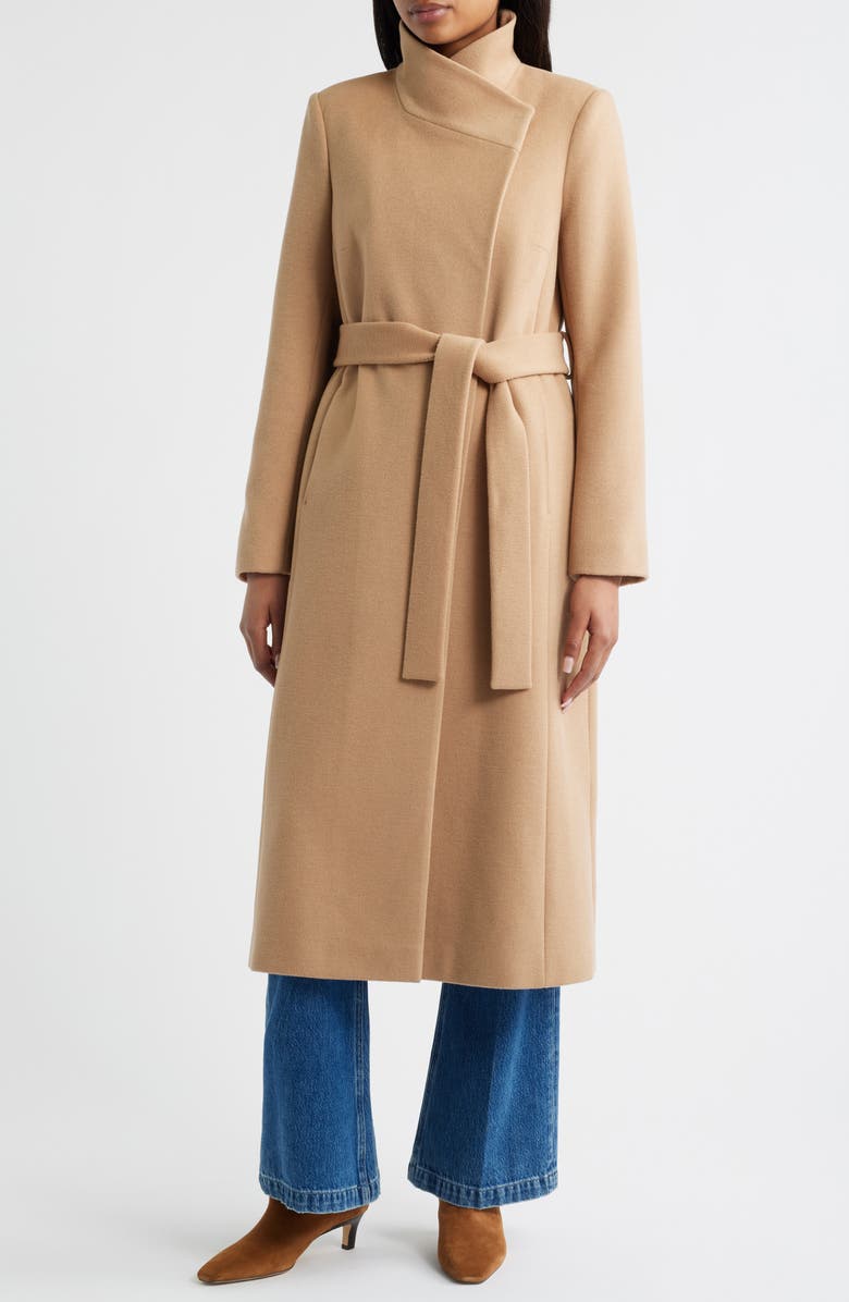 Stand Collar Wrap Coat