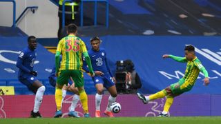 Matheus Pereira scoring against Chelsea