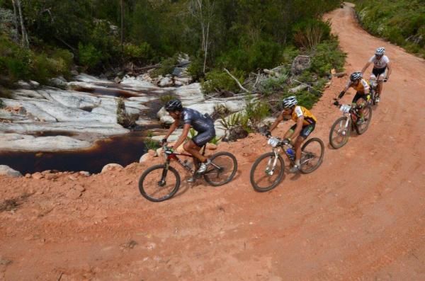 The day saw riders climb a total of 3000m