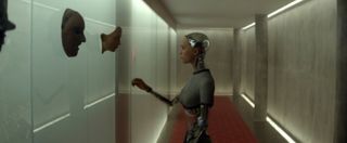 Still of Alicia Vikander in the sci-fi/psychological thriller "Ex Machina."