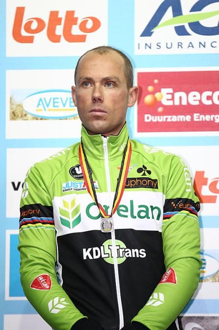 Sven Nys on the podium