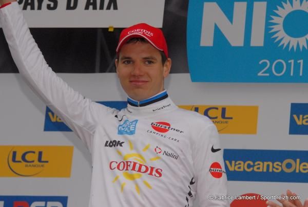 Rein Taaramae (Cofidis) in the white jersey after the time trial.