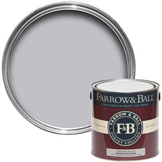 best living room paints lilac Farrow & Ball paint sample
