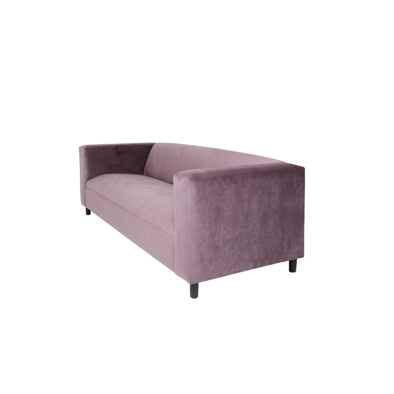 Everly Quinn Broadway 3-Seater Velvet Sofa Couch for Living Room, Bedroom With Solid Wood Frame | Wayfair