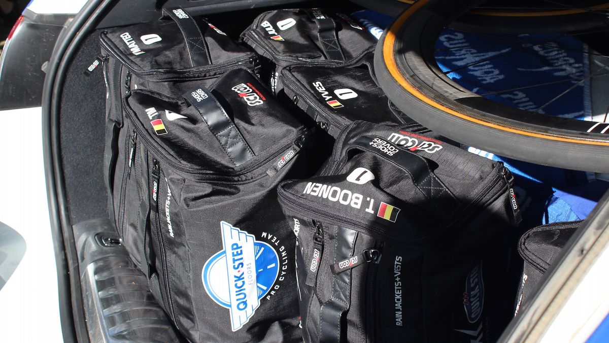 Quick-Step Floors' Sci-Con race bags