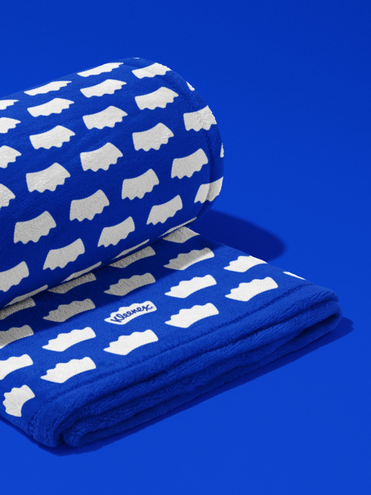 Kleenex brand on a scarf