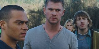 The Cabin in the Woods Jesse Williams chris Hemsworth and Fran Kranz