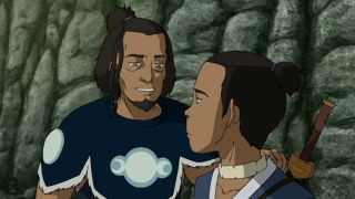Hakoda talking to Sokka in Avatar.