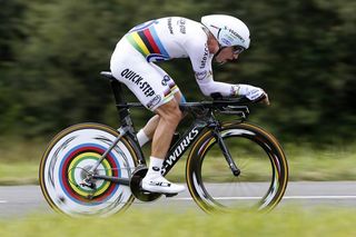 Tony Martin (Omega Pharma-QuickStep) wins the stage 20 time trial