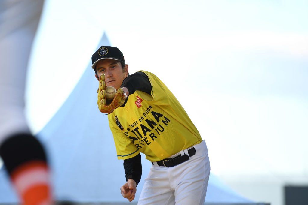 A good catch by Geraint Thomas