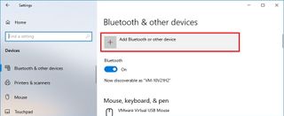 Add Bluetooth and other device option