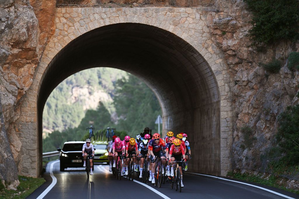 ANDRATX SPAIN JANUARY 27 Lily Williams of The United States and Team Human Powered Health leads the breakaway during the 2nd Challenge Femenino Ciclista Mallorca 2025 Trofeo Binissalem Puerto de Andratx a 1075km One day race from Binissalem to Port dAndratx 168m on January 27 2025 in Binissalem Spain Photo by Tim de WaeleGetty Images