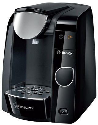 This Tassimo coffee machine is small and neat enough to be kept in even the smallest of studios