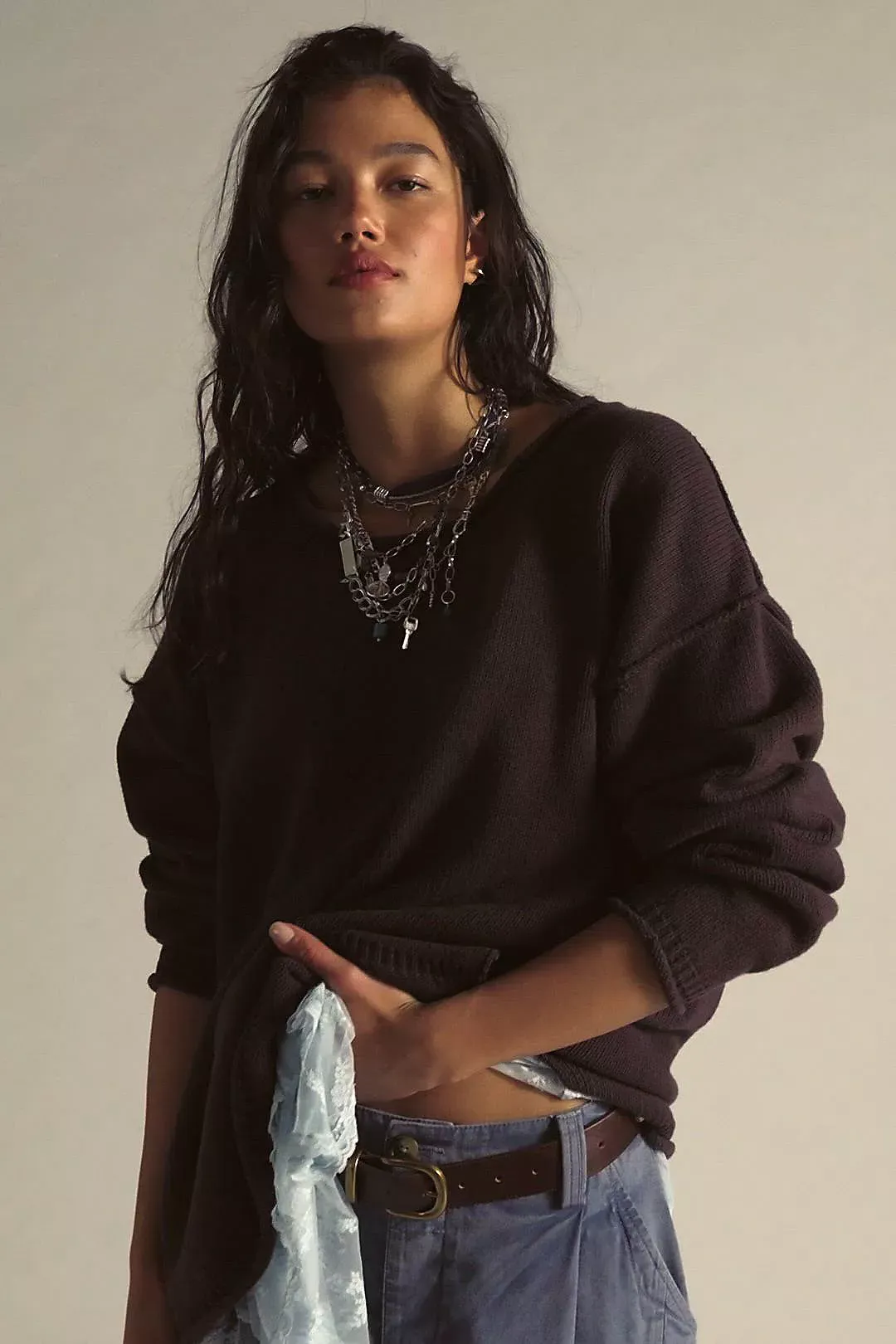 We the Free Ella Roll-Neck Knit Sweater
