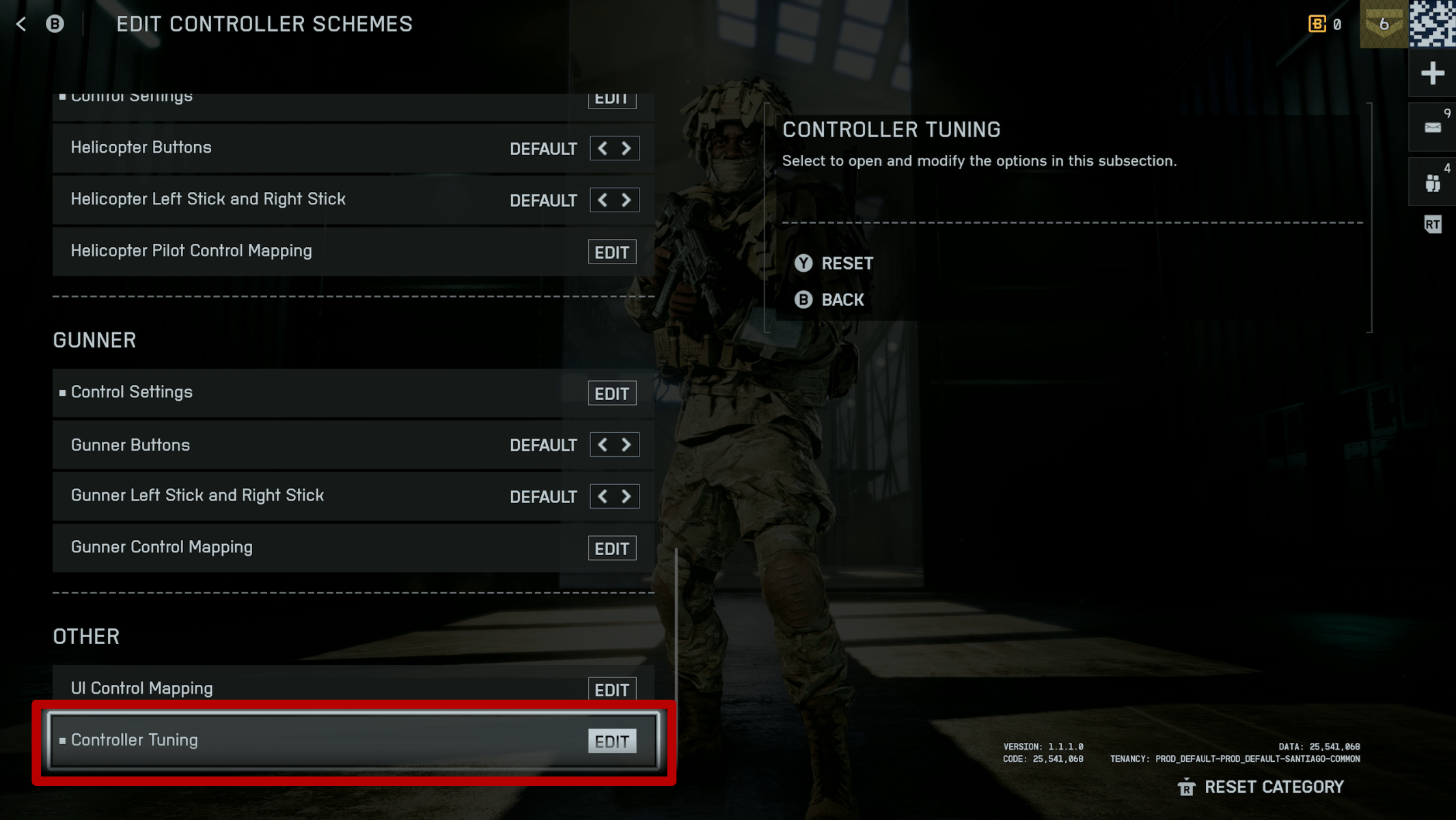 Controller Tuning location