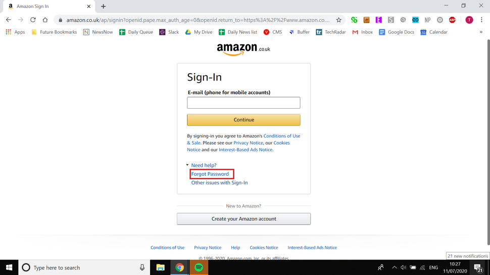 How to change your Amazon password or reset it | TechRadar