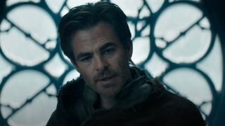 Edgin Darvis (Chris Pine) telling his story to the Absolution Council in Dungeons & Dragons: Honor Among Thieves