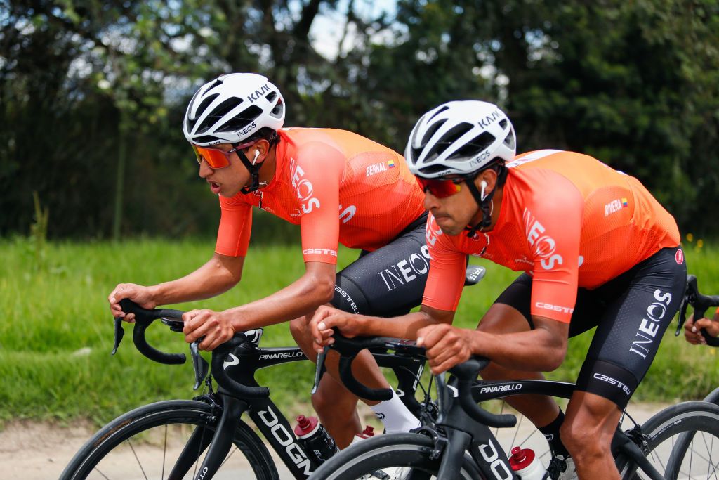 Egan Bernal training in Colombia