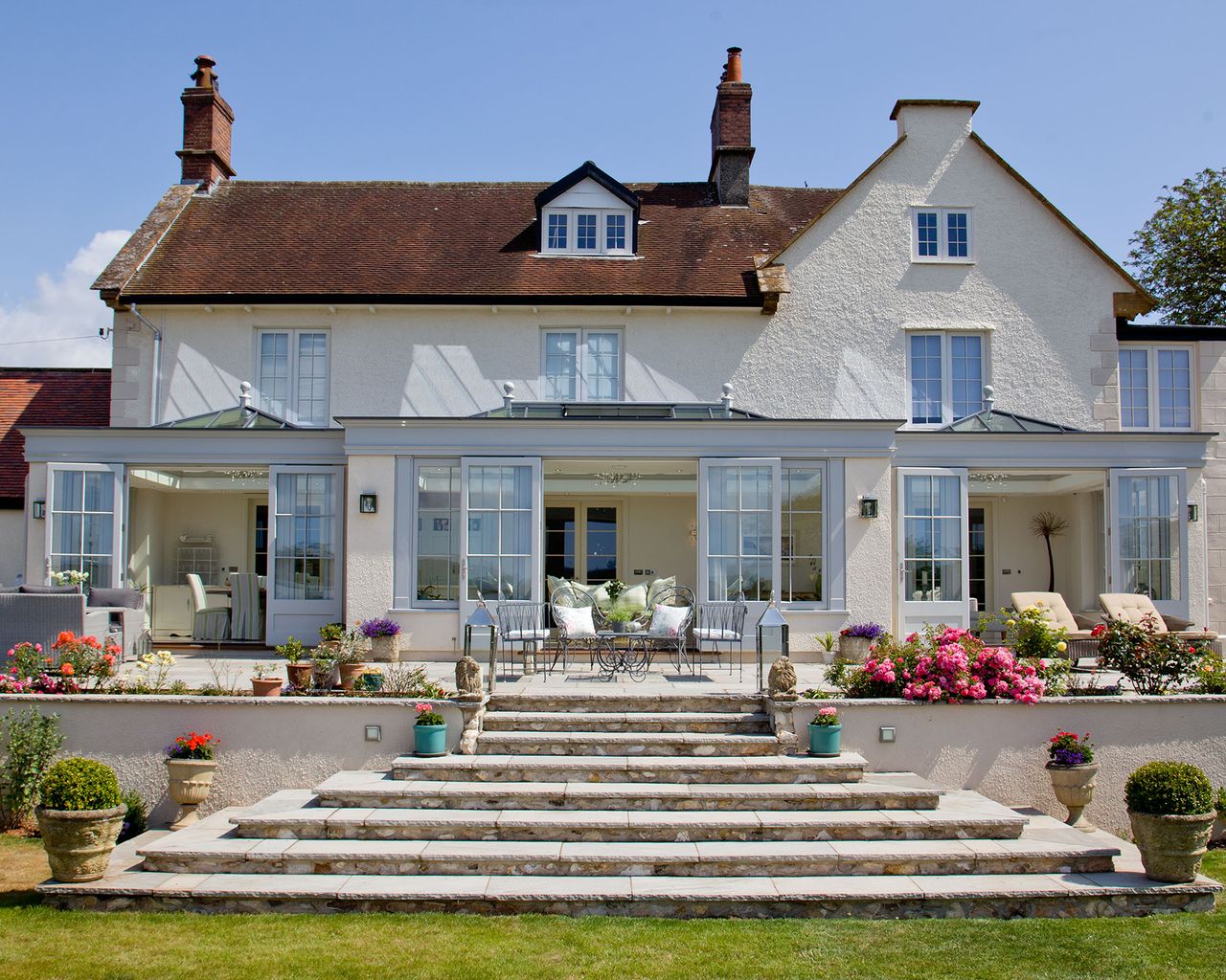 Orangery by Westbury Garden Rooms with stairs