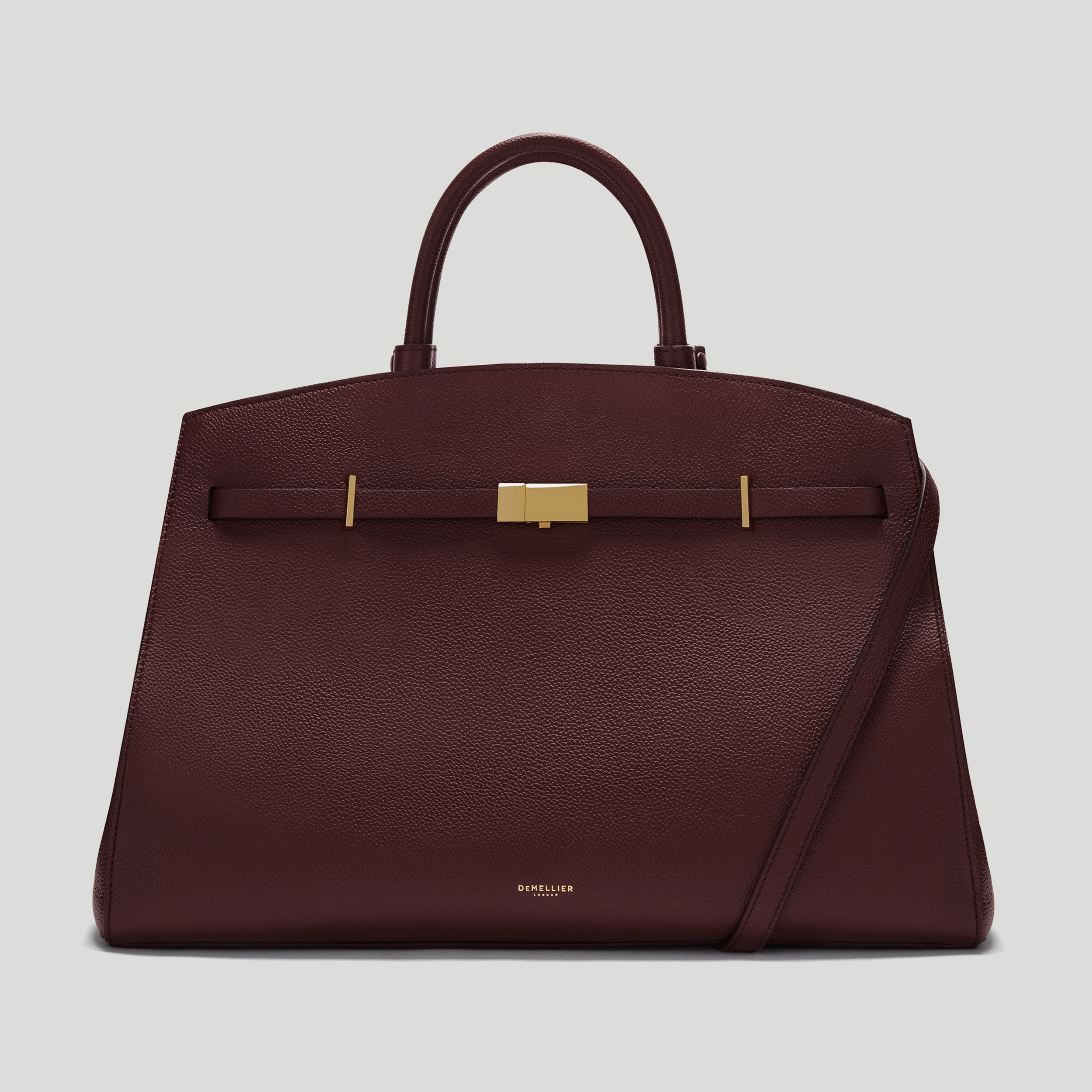 The Hudson | Burgundy Small Grain | Demellier