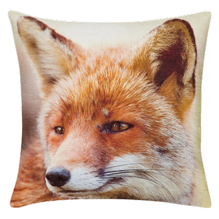 very cushion with a fox print
