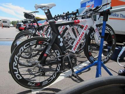 Team Spidertech-C10 is using Argon 18's unique E-114 aero machines for time trials during the USA Pro Cycling Challenge.