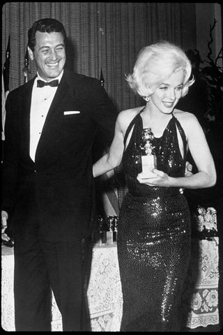 Marilyn Monroe at the Golden Globes in 1962