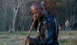 morgan and his stick the walking dead season 8 finale