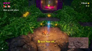 Donkey Kong Bananza assist mode objective marker and guiding music on screen